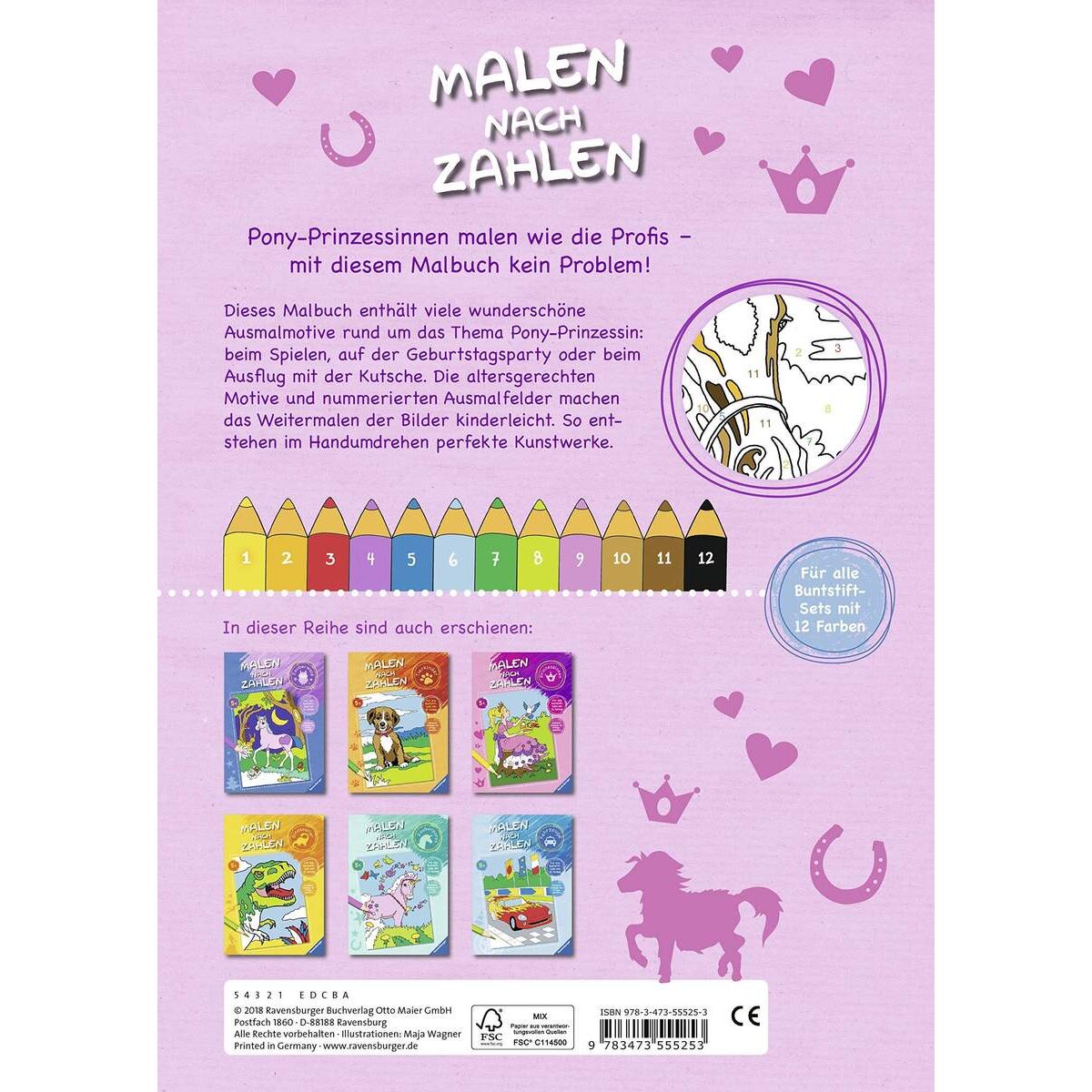 Ravensburger Malen nach Zahlen: Pony-Prinzessin