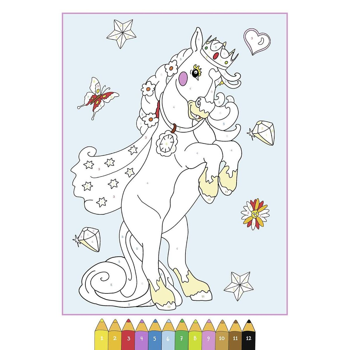 Ravensburger Malen nach Zahlen: Pony-Prinzessin