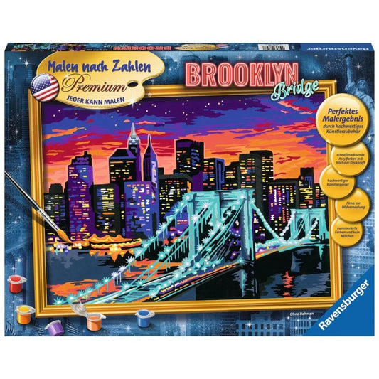 Ravensburger Malen nach Zahlen Premium Brooklyn Bridge