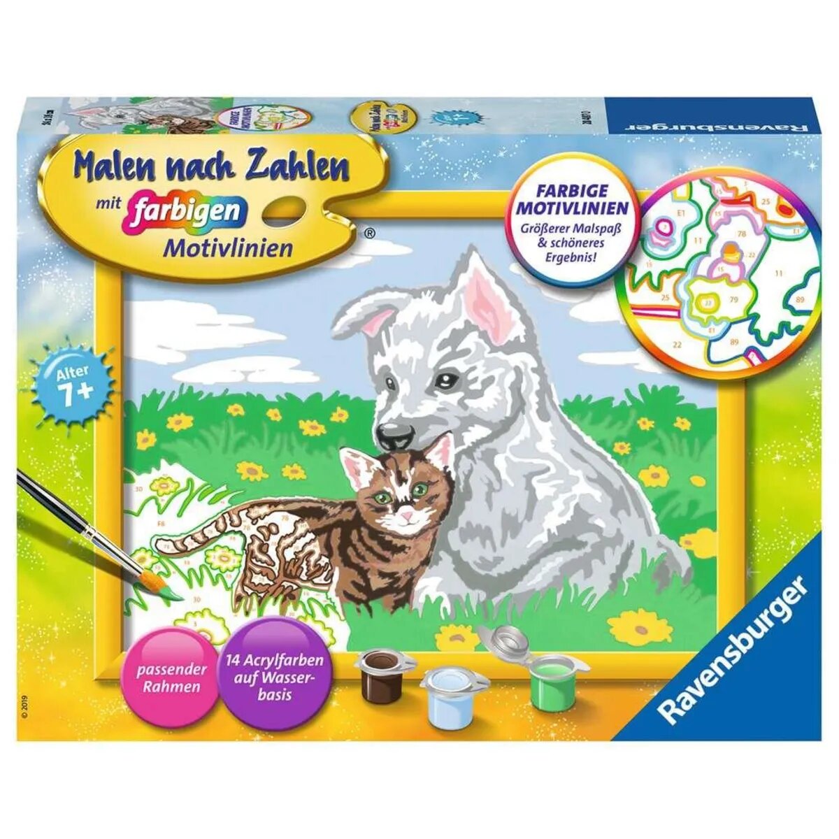 Ravensburger Malen nach Zahlen Süße Tierkinder