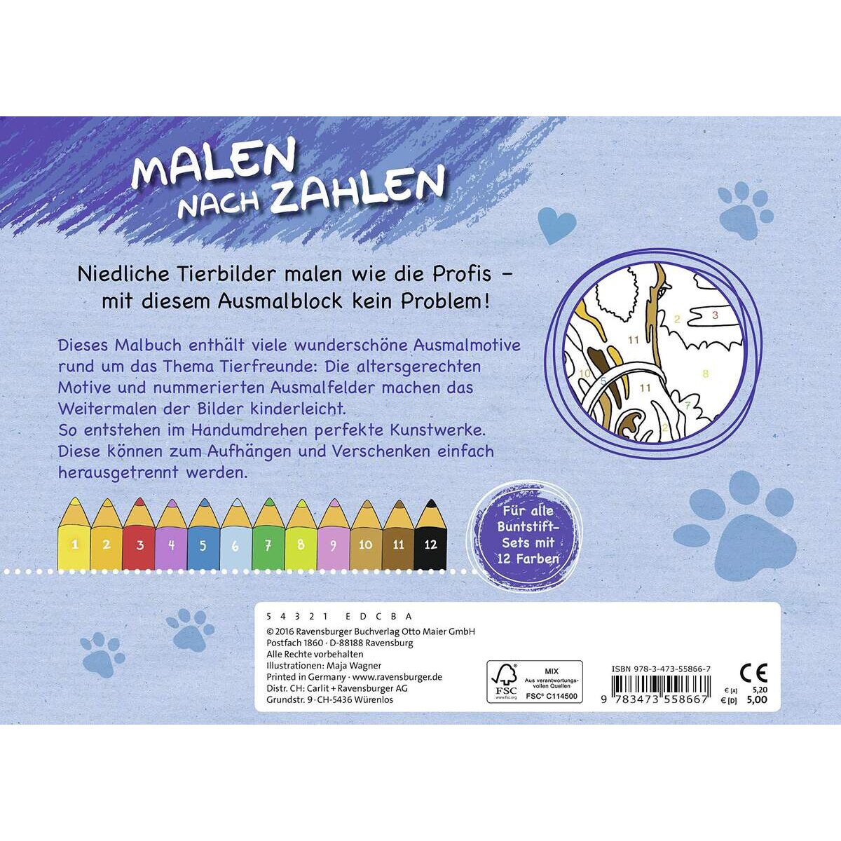 Ravensburger Malen nach Zahlen: Tierfreunde