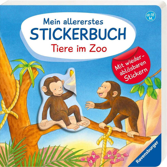 Ravensburger Mein allererstes Stickerbuch: Tiere im Zoo