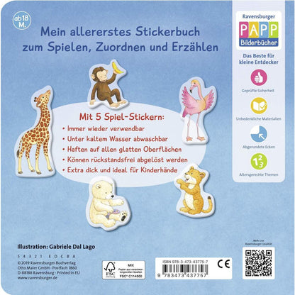 Ravensburger Mein allererstes Stickerbuch: Tiere im Zoo