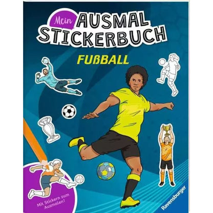 Ravensburger Mein Ausmalstickerbuch: Fußball