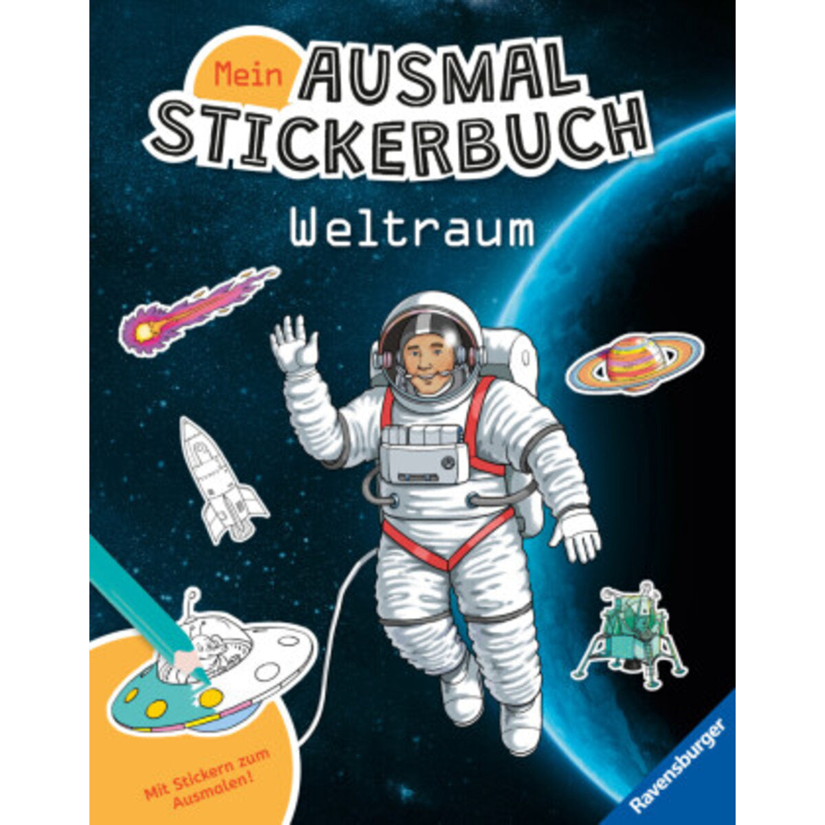 Ravensburger Mein Ausmalstickerbuch: Weltraum
