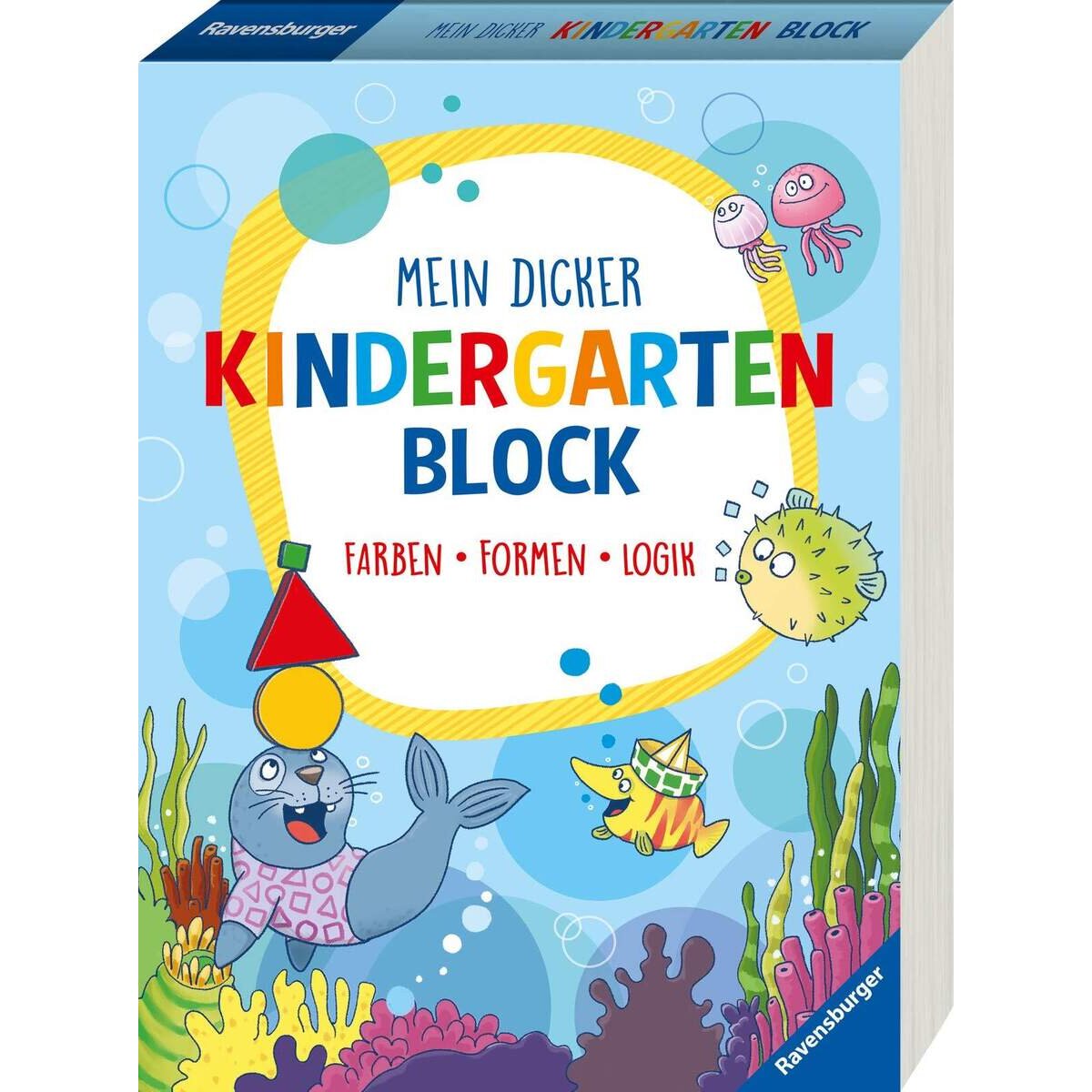 Ravensburger Mein dicker Kindergartenblock: Farben, Formen, Logik