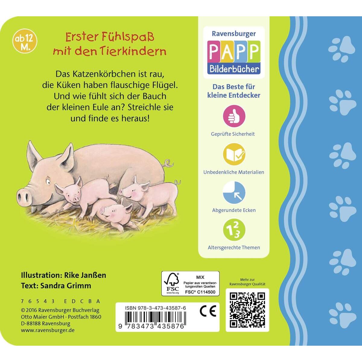 Ravensburger Mein erstes Fühlbuch: Meine liebsten Tierkinder