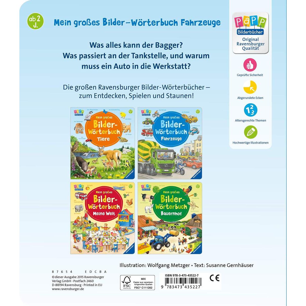Ravensburger Mein großes Bilder-Wörterbuch: Fahrzeuge