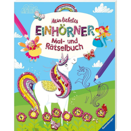 Ravensburger Mein liebstes Einhörner-Mal- und Rätselbuch