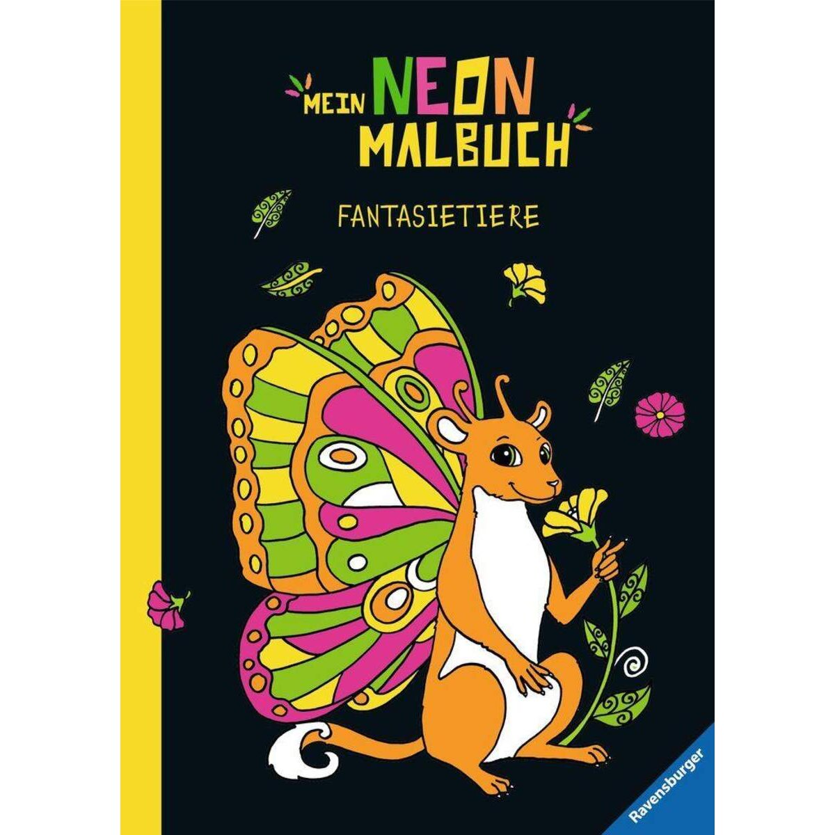 Ravensburger Mein Neon-Malbuch: Fantasietiere