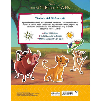 Ravensburger Mein Stickerspaß Disney Der König der Löwen: Vorschulrätsel: Über 150 Sticker