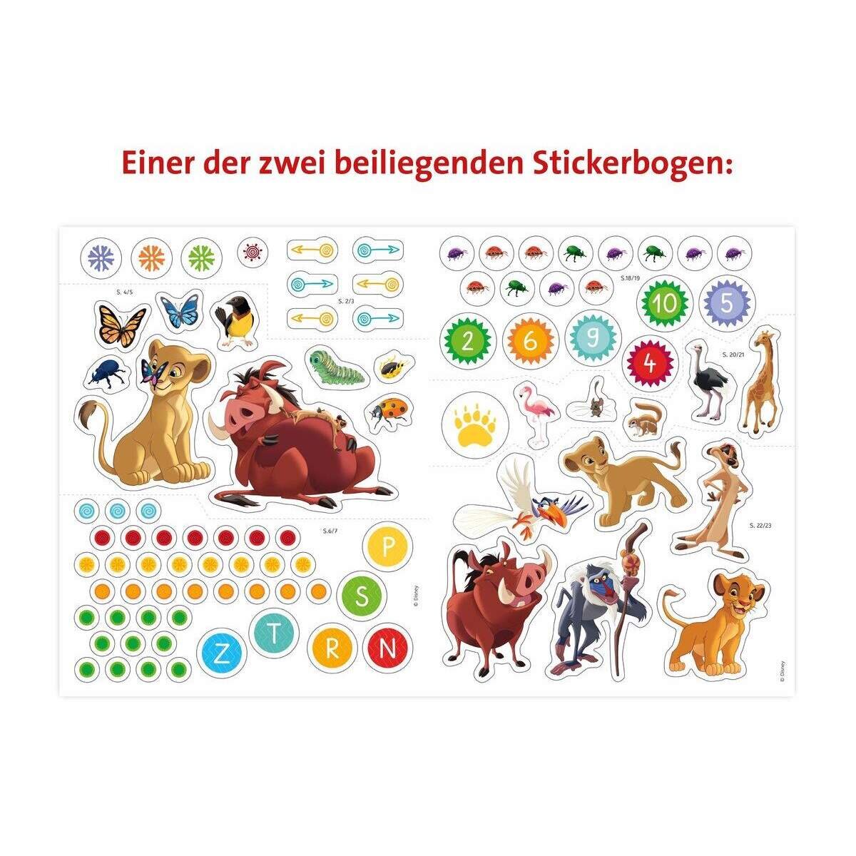 Ravensburger Mein Stickerspaß Disney Der König der Löwen: Vorschulrätsel: Über 150 Sticker