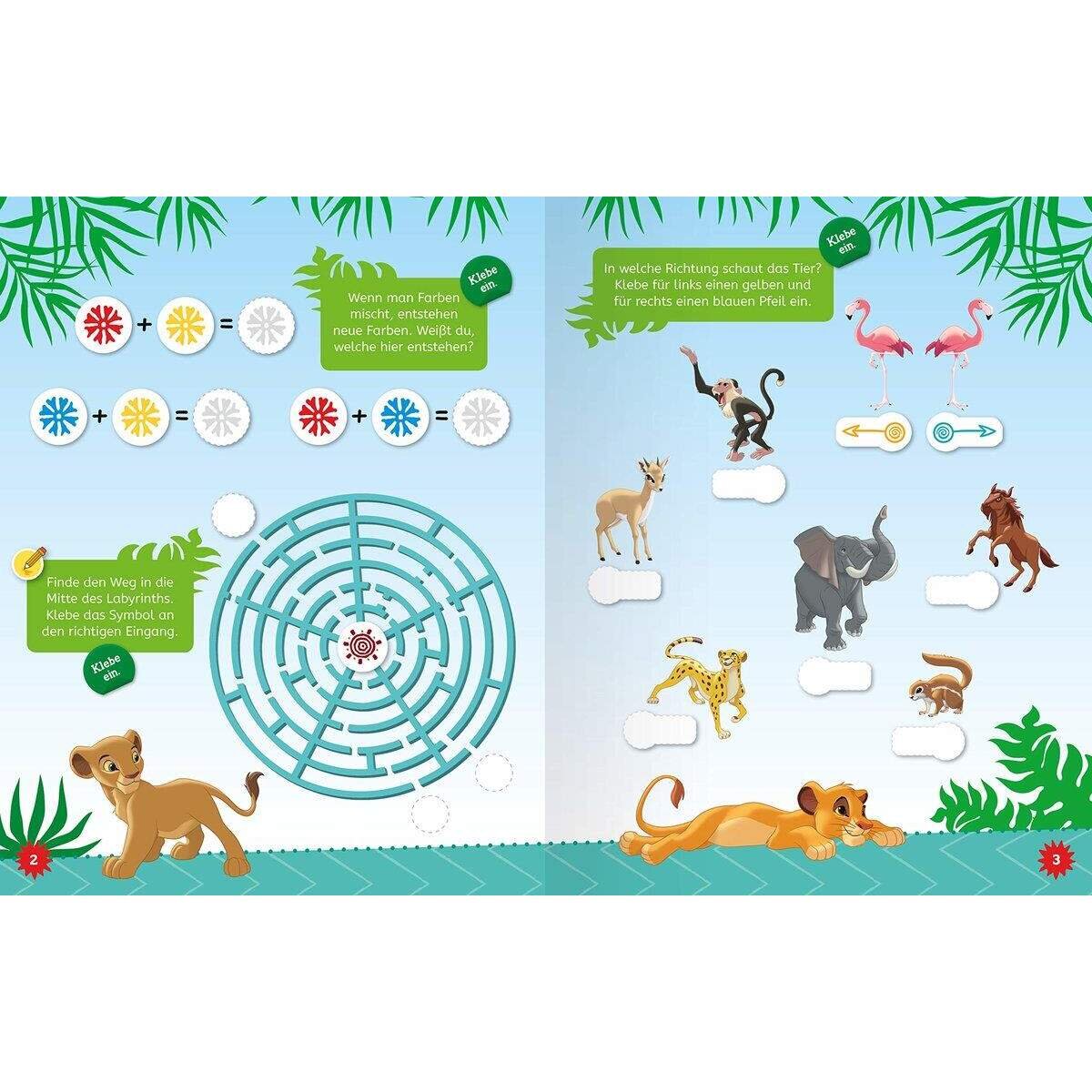 Ravensburger Mein Stickerspaß Disney Der König der Löwen: Vorschulrätsel: Über 150 Sticker