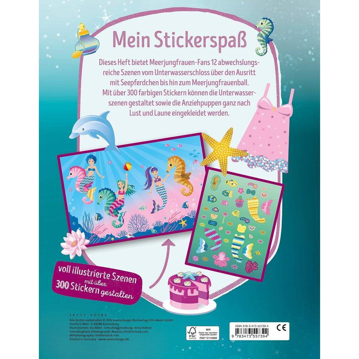 Ravensburger Mein Stickerspaß: Meerjungfrauen