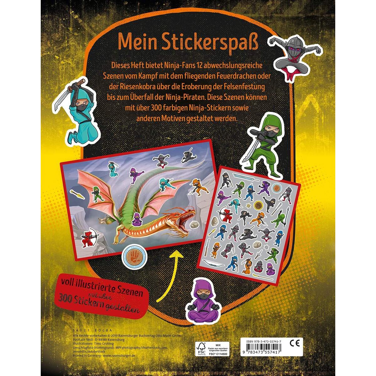 Ravensburger Mein Stickerspaß: Ninjas