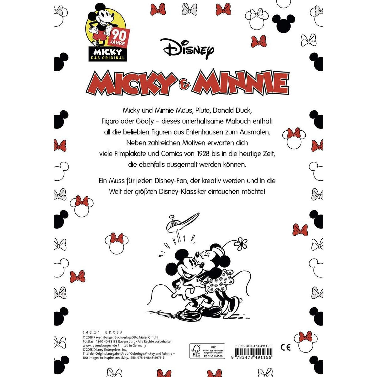 Ravensburger Micky und Minnie - Die größten Klassiker zum Ausmalen