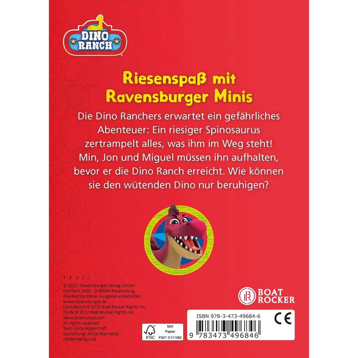 Ravensburger Minis: Dino Ranch - Stoppt Donnerfuß