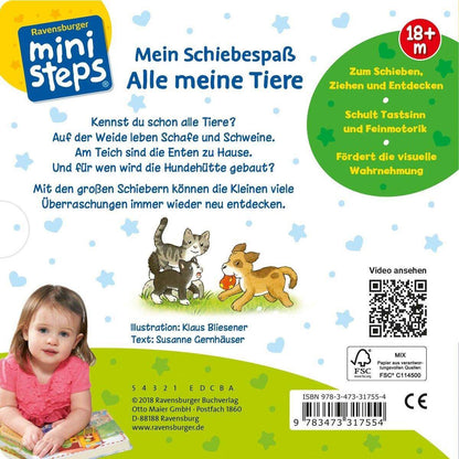 Ravensburger ministeps Mein Schiebespaß: Alle meine Tiere