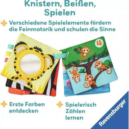 Ravensburger play+ Mein allererstes Spielbuch: Zahlen und Farben (Stoffbuch)