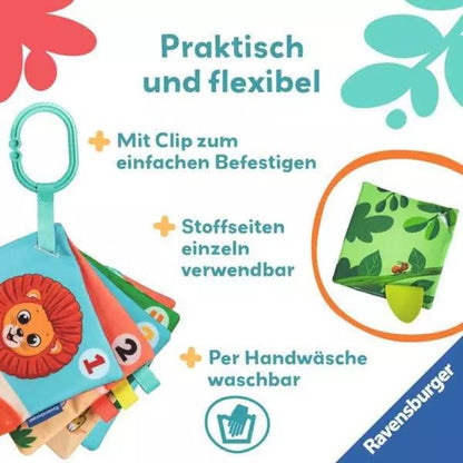 Ravensburger play+ Mein allererstes Spielbuch: Zahlen und Farben (Stoffbuch)