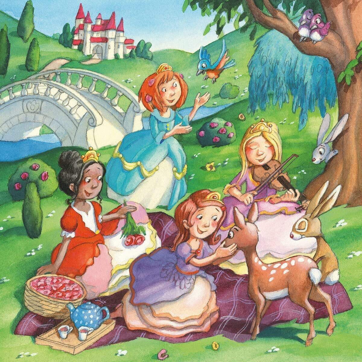 Ravensburger Puzzle - Kleine Prinzessinnen, 3x49 Teile