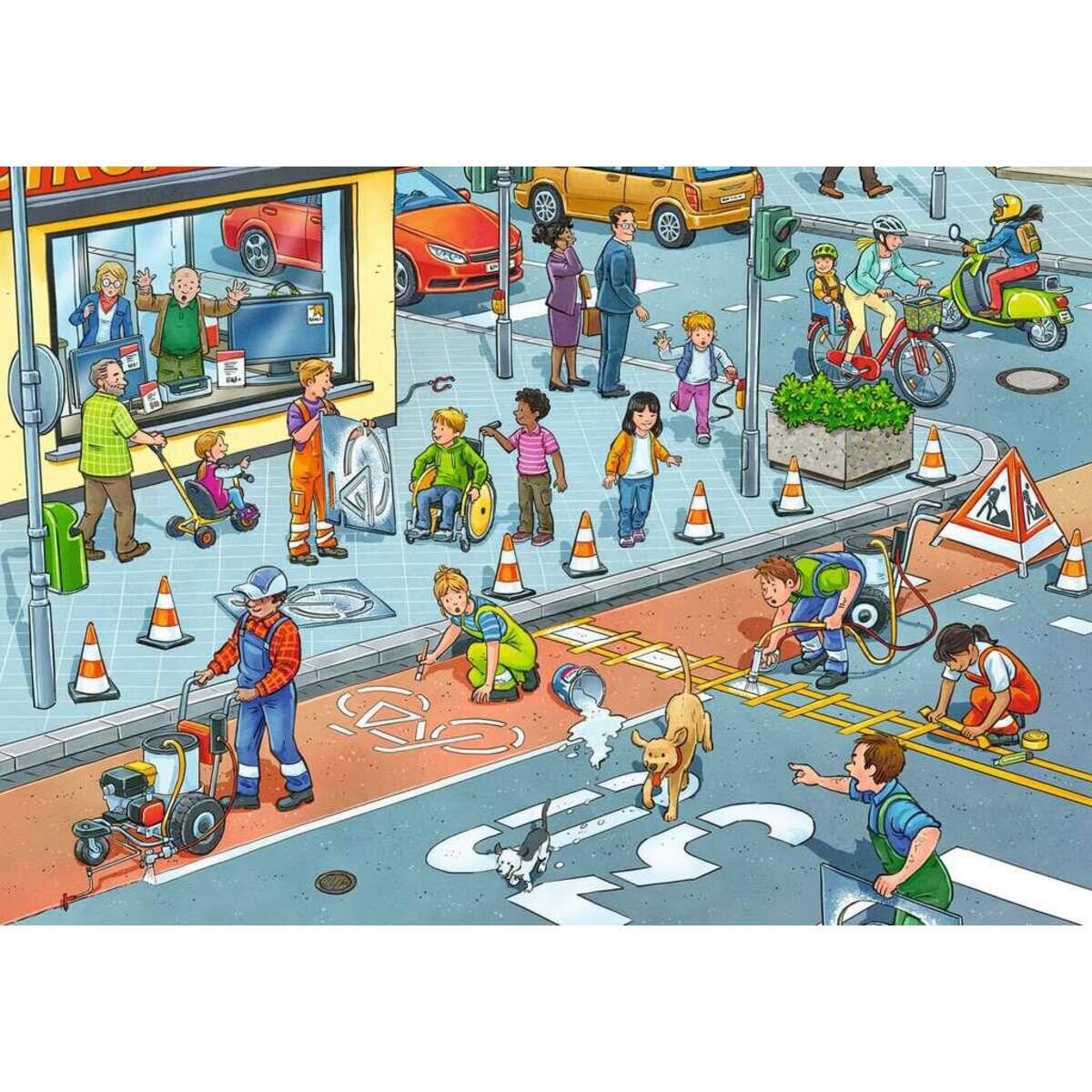 Ravensburger Puzzle - Straßenbaustelle, 2x12 Teile