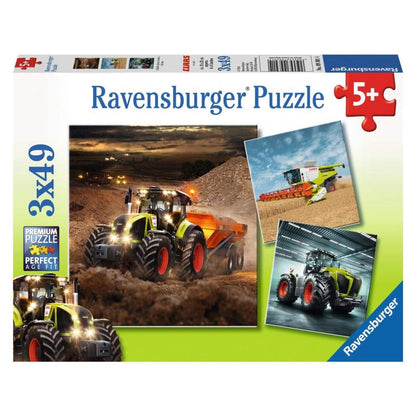 Ravensburger Puzzle Claas Axion, Lexion und Xerion, 3 x 49 Teile