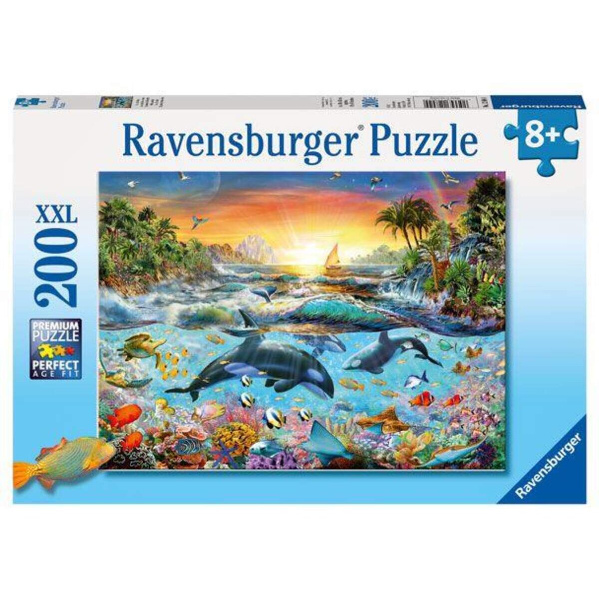 Ravensburger Puzzle Orca Paradies, 200 XXL Teile
