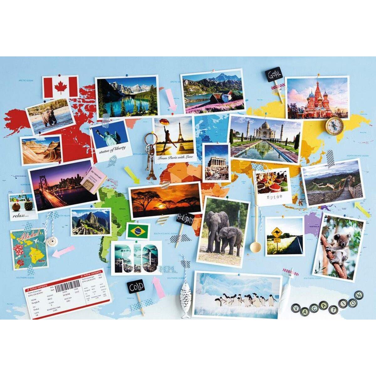 Ravensburger Puzzle Reise um die Welt 1000 Teile