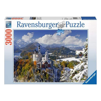 Ravensburger Puzzle Schloss Neuschwanstein im Winter, 3000 Teile