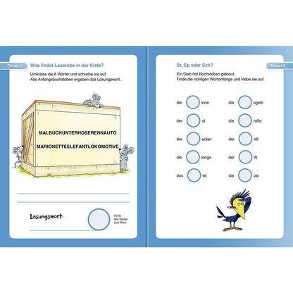 Ravensburger Sticker-Rätsel zum Lesenlernen, 2. Lesestufe