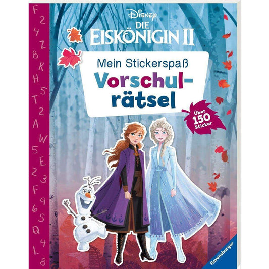 Ravensburger Stickerspaß Eiskönigin 2: Vorschulrätsel, über 150 Sticker