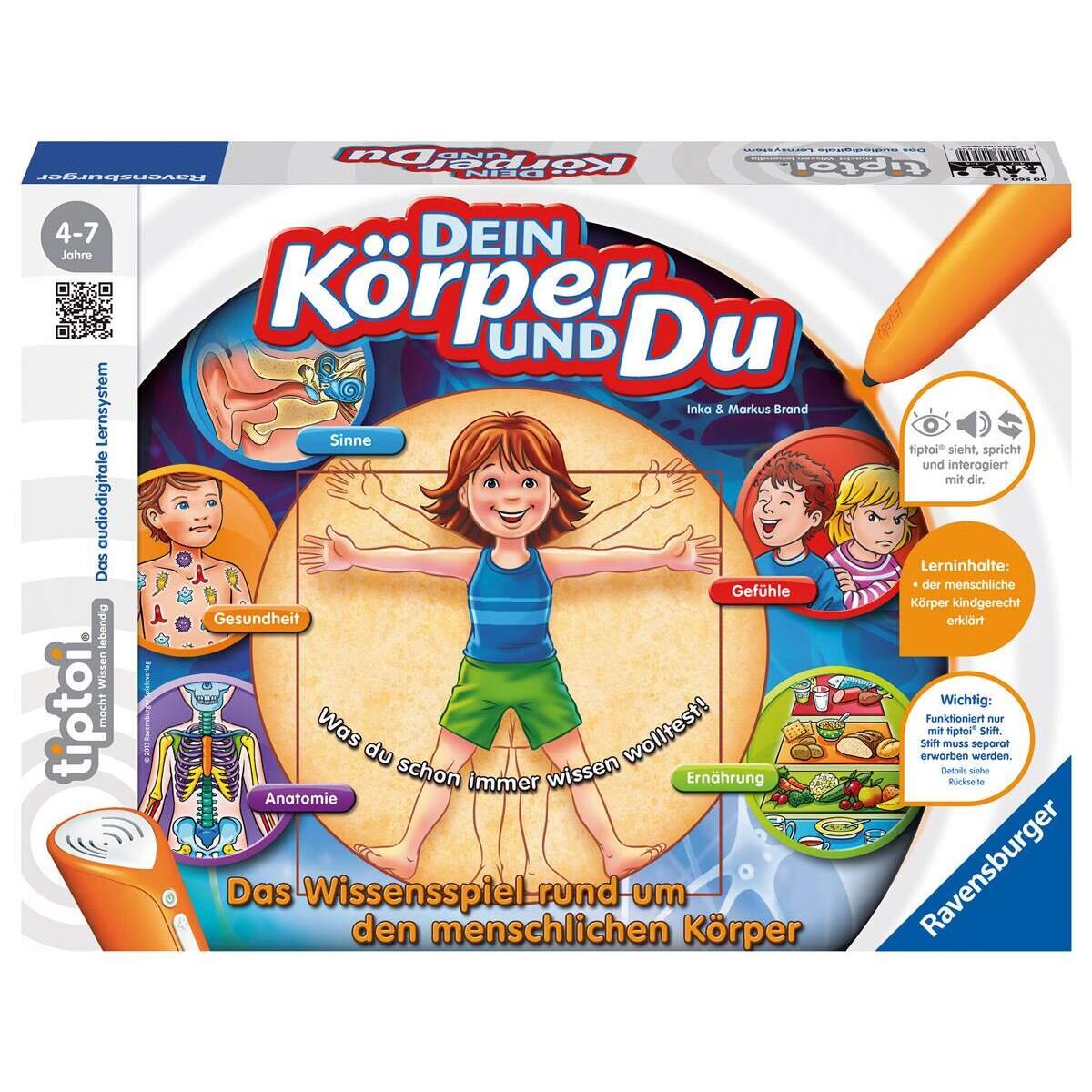 Ravensburger tiptoi Dein Körper und Du, ohne Stift