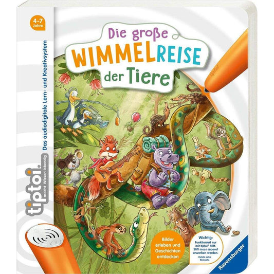 Ravensburger tiptoi® Die große Wimmelreise der Tiere-H20