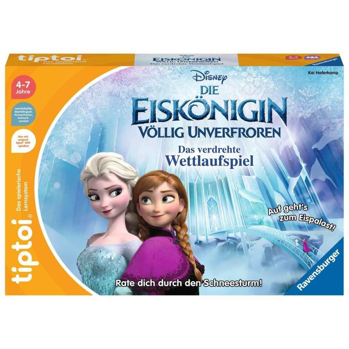 Ravensburger tiptoi® Disney Die Eiskönigin - Völlig unverfroren: Das verdrehte Wettlaufspiel