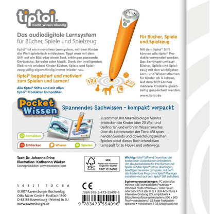 Ravensburger tiptoi Pocket Wissen Wale und Delfine