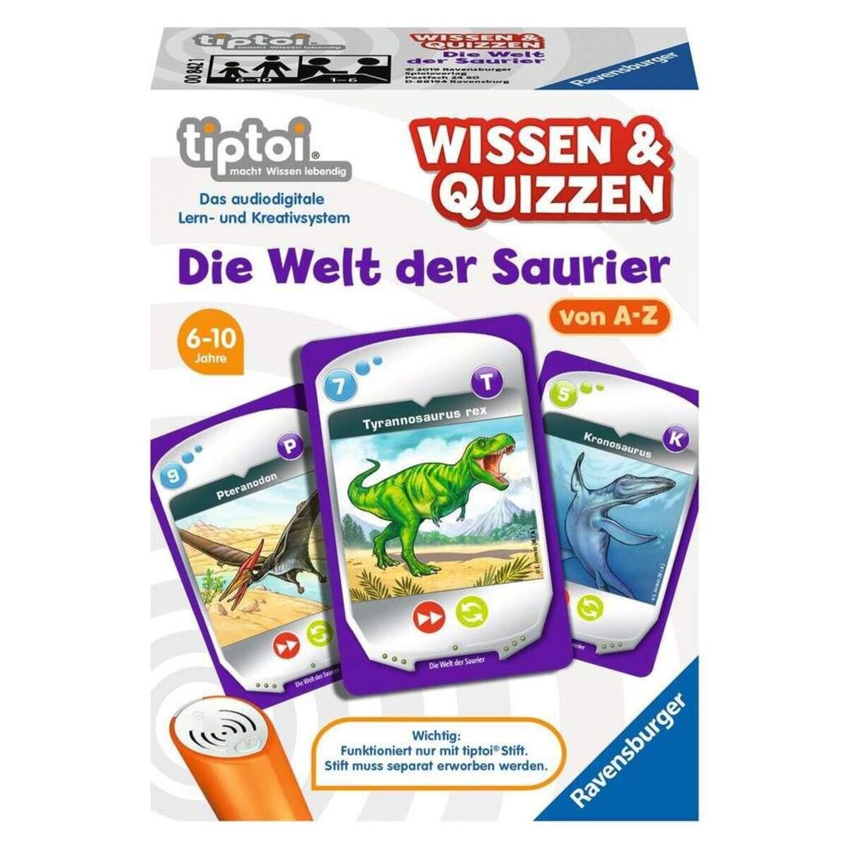 Ravensburger tiptoi Wissen & Quizzen Die Welt der Saurier