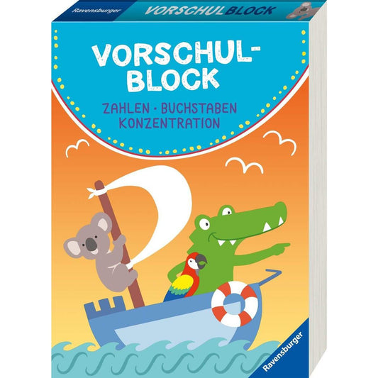 Ravensburger Vorschulblock: Zahlen, Buchstaben, Konzentration