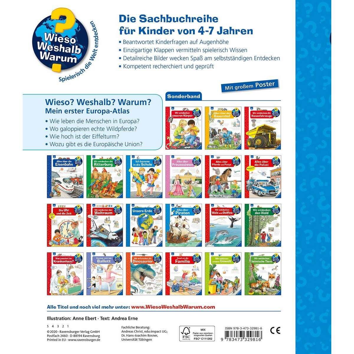 Ravensburger Wieso? Weshalb? Warum? - Mein erster Europa-Atlas