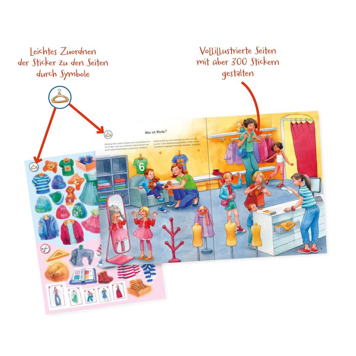 Ravensburger Wieso? Weshalb? Warum? Stickerheft - Mode