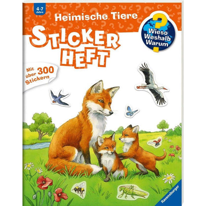 Ravensburger Wieso? Weshalb? Warum? Stickerheft: Heimische Tiere