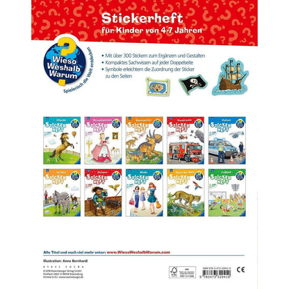 Ravensburger Wieso? Weshalb? Warum? Stickerheft - Piraten