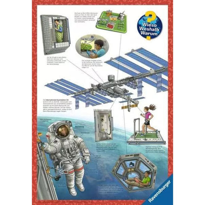 Ravensburger XXL Puzzle - Wieso? Weshalb? Warum? Auf der Weltraumstation, 100 Teile