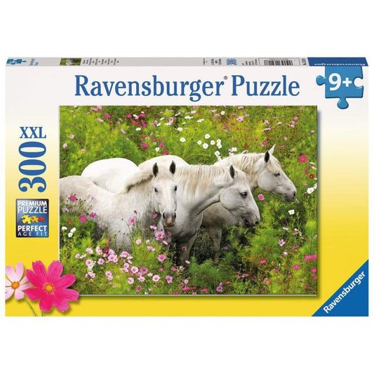 Ravensburger XXL Puzzle Pferde auf der Blumenwiese, 300 Teile