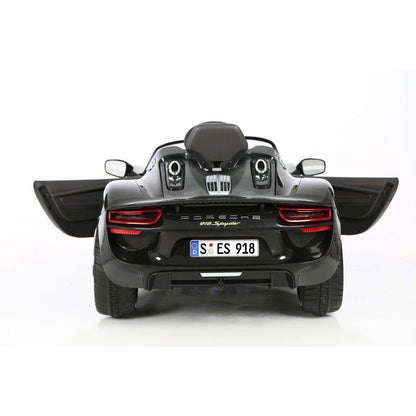 Rollplay Aufsitzfahrzeug Porsche 918 Spyder Hybr.Superc., 6V, RC, schwarz