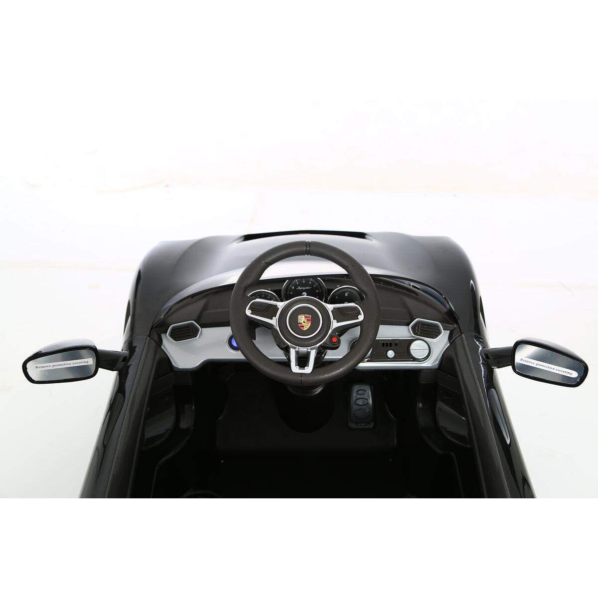 Rollplay Aufsitzfahrzeug Porsche 918 Spyder Hybr.Superc., 6V, RC, schwarz