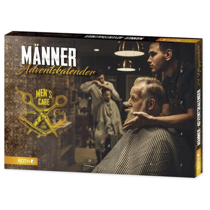 Roth Adventskalender Men's Care Oldschool, 24 Pflegeprodukte für den Mann