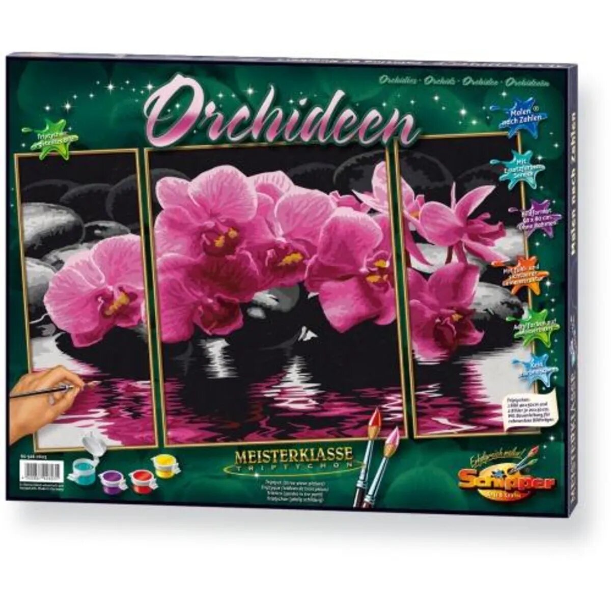 Schipper Malen Nach Zahlen 609260603 Orchideen Triptychon