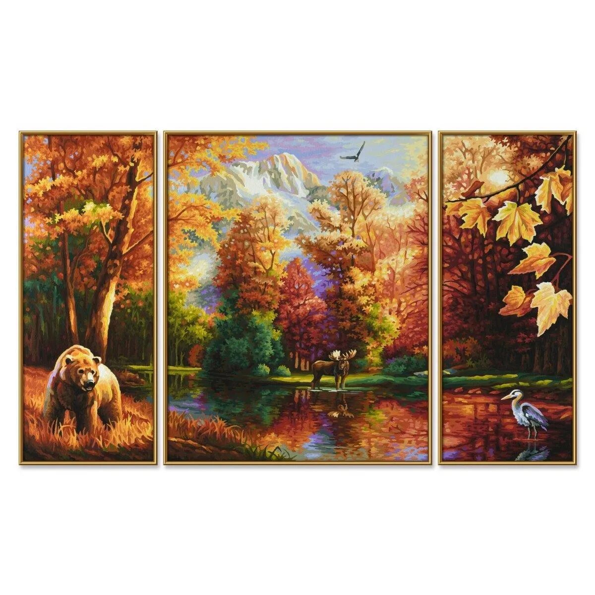 Schipper Malen nach Zahlen Indian Summer (Triptychon), ca. 50 x 80cm