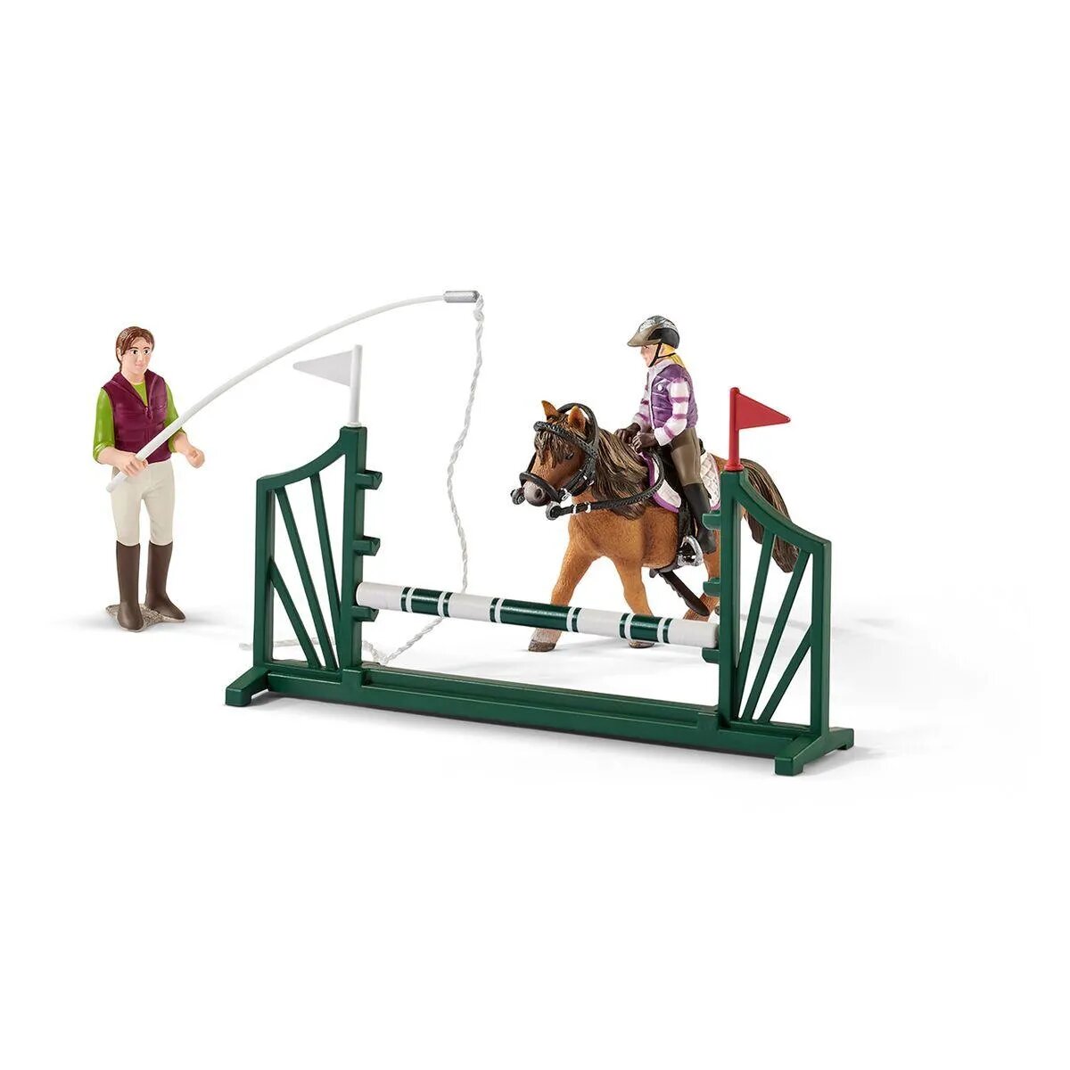 Schleich® 42389 Horse Club Reitschule mit Reiterinnen und Pferden